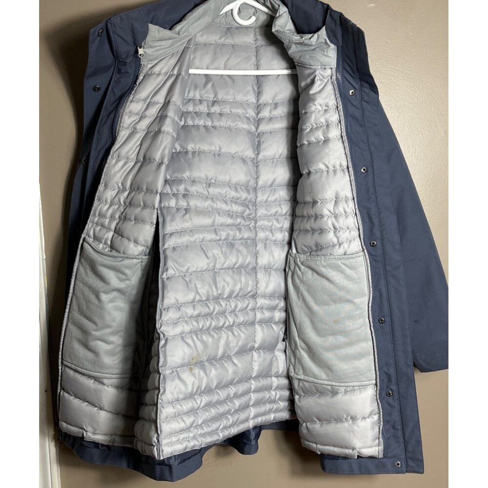 Swiss Tech 3 in 1 Coat Puffer Parka Raincoat Gray Winter Gorpcore Cabin Womens L - Picture 8 of 14